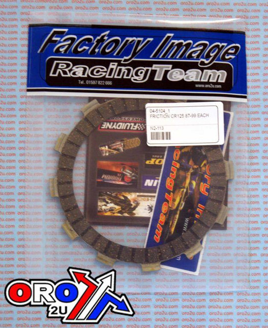 Clutch Friction Plate CR125 87-99 Each