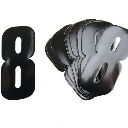 8 BLACK 4.5inc 11cm PK/20