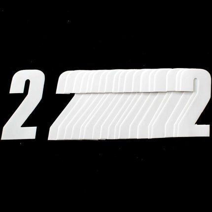 2 WHITE 4.5inc 11cm PK/20