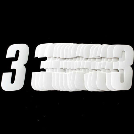 3 WHITE 4.5inc 11cm PK/20