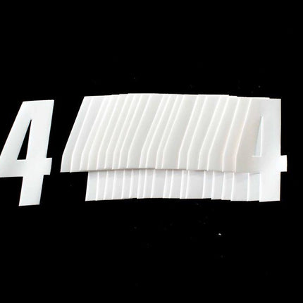 4 WHITE 4.5inc 11cm PK/20