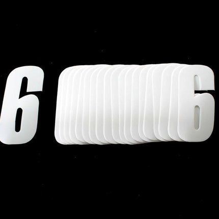 6/9 WHITE 4.5inc 11cmPK20