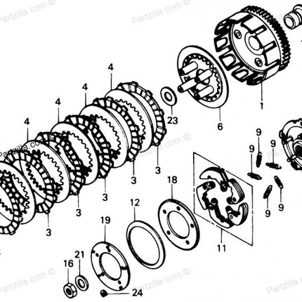 One Way Clutch Bearing 85-17 Honda ATV 250/TRX 250-500, Bronco AT-03146 ATV