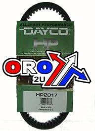 Drive Belt Dayco HP2017 Kawasaki, KFX700 KVF360/650/700/750 Prairie Brute Force