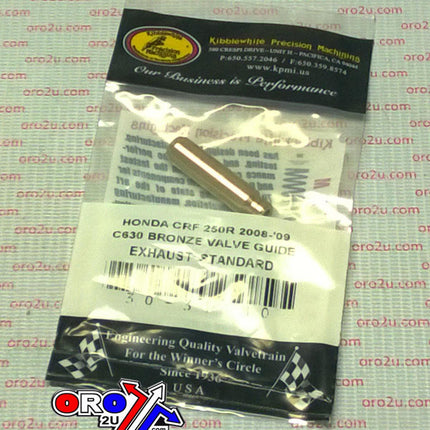 Valve Guide Exhaust Bronze Std, Honda CRF250R 08-09, Kibblewhite 30-31180
