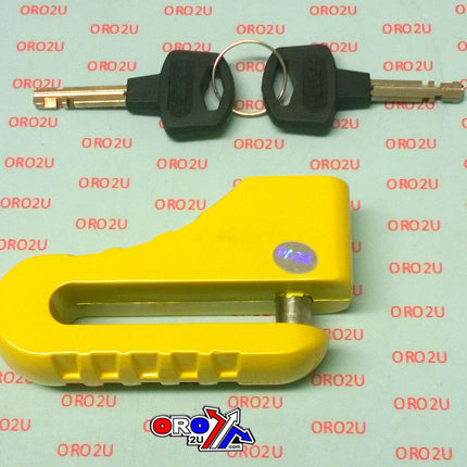 Disc Lock 10mm Pin Yellow