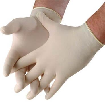 Latex Gloves Powdered Medium PK100 GLV5M