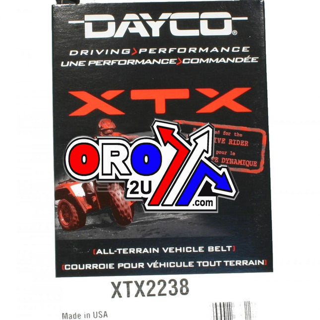 Drive Belt Dayco XTX2238 Arctic Cat Textron 650 700 H1 Alterra Trv Hdx Prowler