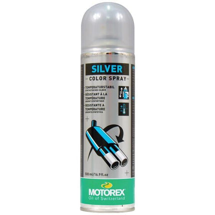 500ml Silver Hi Temp Paint, Motorex 7300807