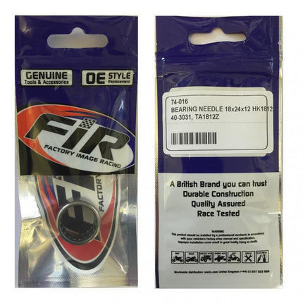 Bearing Needle 18x24x12 HK1812, 40-3031, TA1812Z, 92046-1271 Each, / 93315-21813