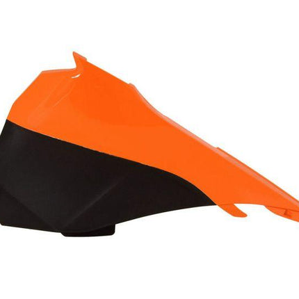 13-16 KTM85 Left Airbox Cover, & Panel Orange/black Rtech, R-FIKTMARSX85