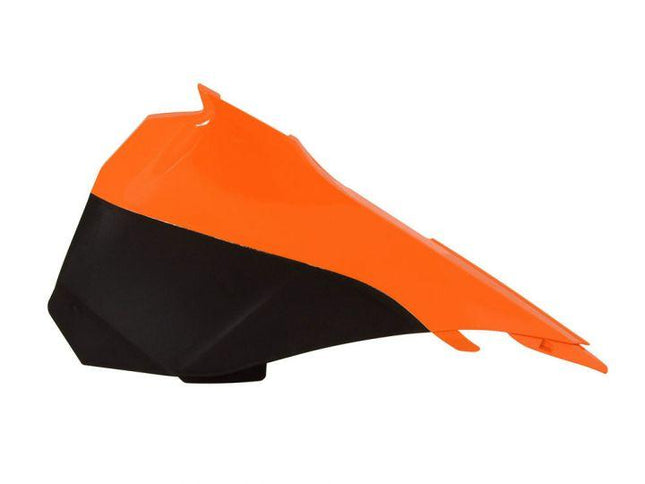 13-16 KTM85 Left Airbox Cover, & Panel Orange/black Rtech, R-FIKTMARSX85
