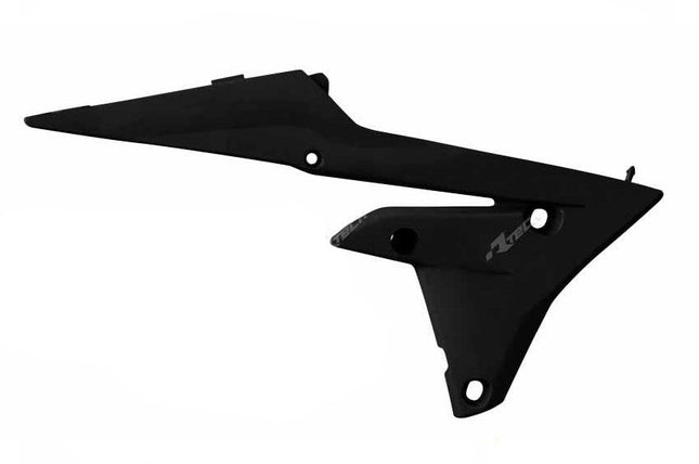 YZF250/450 Lower Rad 14-18, Scoops Black Rtech, R-CVYZFNRL014