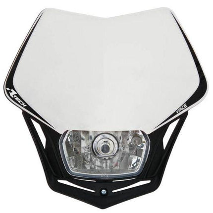 V-face Headlight White/bk, Rtech R-MASKBNNR008