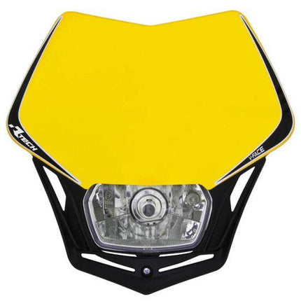 V-face Headlight Yel/blk, Rtech R-MASKGINR008
