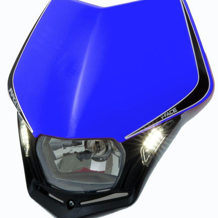V-face LED Headlight, Rtech R-MASKBLNR009, Yzblue/bk