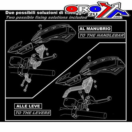 Flx Handguards Standard, Rtech R-KITPMFLRS00, With Mounts