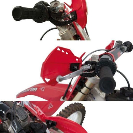 Dual Handguards White, Rtech R-KITPMDUBN14, Mx/enduro