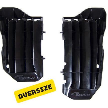 Louvers Rad Oversize Black, CRF450R 17-20, CRF/rx 17-20, Rtech R-GRCRFNR0017