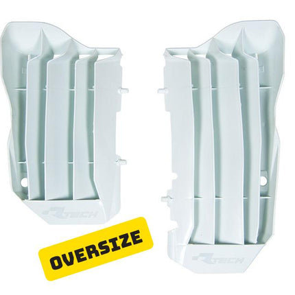 Louvers Rad Oversize White, CRF450R 17-20, CRF/rx 17-20, Rtech R-GRCRFBN0017