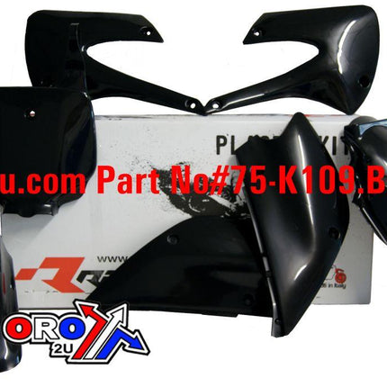 Plastic KIT/5 98-13 KX85 Black, Rtech R-KITKX0-NR0-507