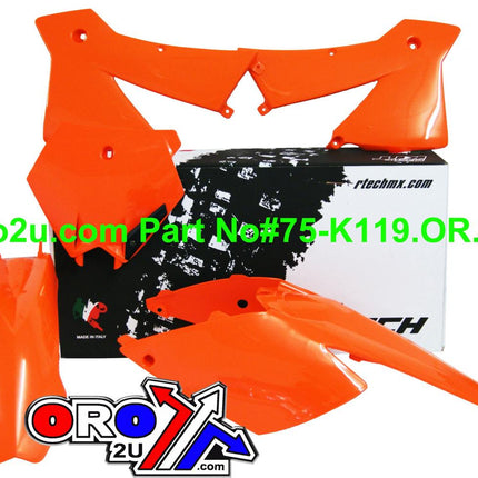 Plastic KIT/4 04 KTM125-525, Rtech R-KITKTM-AR0-503