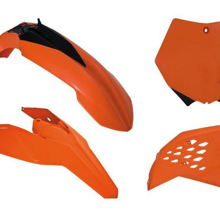Plastic KIT/4 KTM 125-530, Orange Rtech R-KITKTM-AR0-505