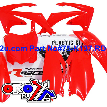Plastic KIT/5 CRF450 09-10 Red, Rtech R-KITCRF-RS0-513