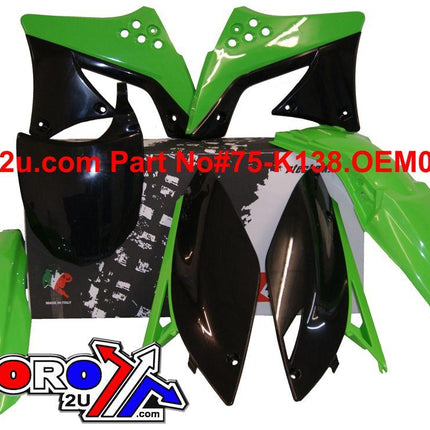 Plastic KIT/5 09-12 KXF250 OEM, Rtech R-KITKXF-OEM-509, OEM 09 & 12
