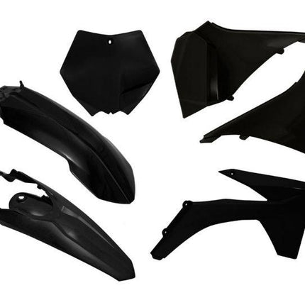Plastic KIT/6 SX125-250 12 Blk, Rtech R-KITKTM-NR0-509