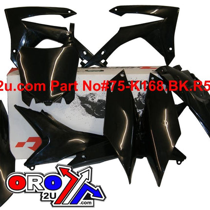 Plastic KIT/6 13-16 CRF250 450, Black Rtech R-KITCRF-NR0-517