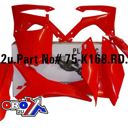 Plastic KIT/6 13-16 CRF250 450, Red Rtech R-KITCRF-RS0-517