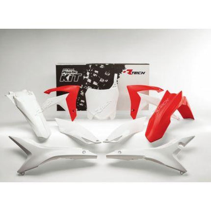 Plastic KIT/6 13-16 CRF250 450, Red/white Rtech CRF450, R-KITCRF-OEM-517