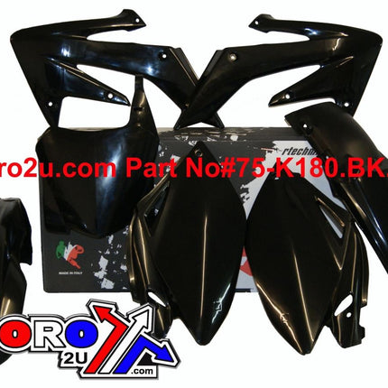 Plastic Kit 08-09 CRF250 Black, Rtech R-KITCRF-NR0-588