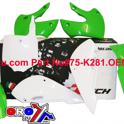 Plastic KIT/5 02-10 KLX110 OEM, Rtech R-KITKLX-OEM-511