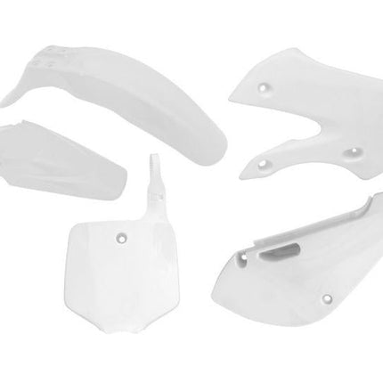 Plastic KIT/5 02-10 KLX110, White Rtech R-KITKLX-BN0-511