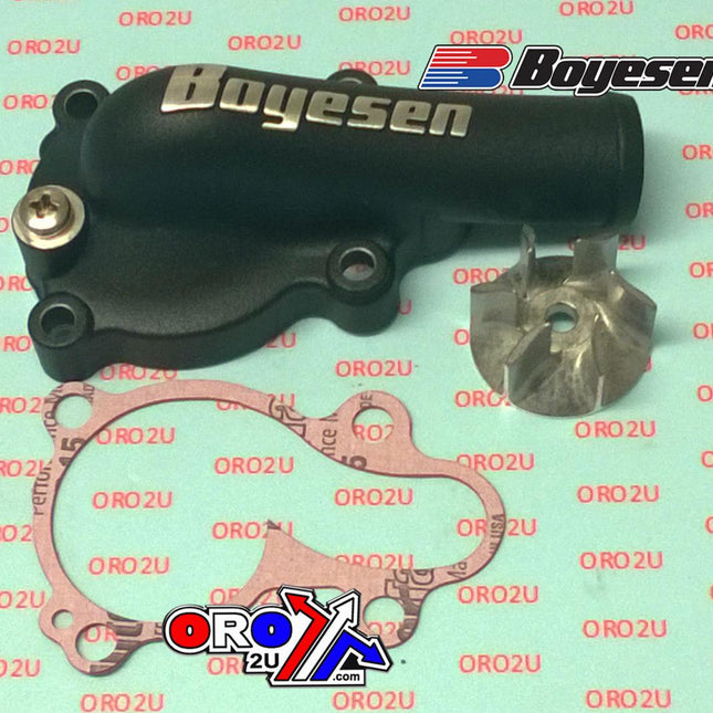 WATER PUMP COVER 16-18 KX450F, Supercooler BOYESEN WPK-18AB, BLACK