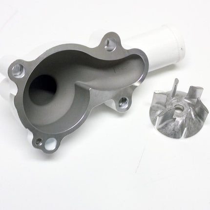 WATER PUMP COVER 16-18 KX450F, Supercooler BOYESEN WPK-18AW, WHITE