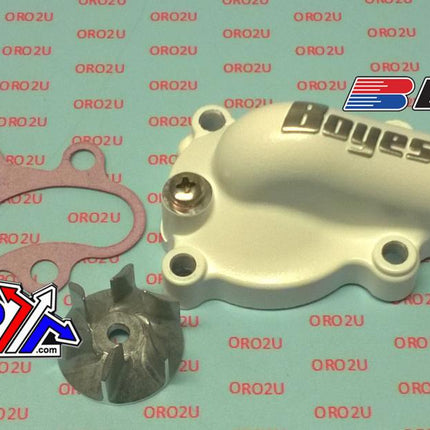 WATER PUMP COVER 16-18 KX450F, Supercooler BOYESEN WPK-18AW, WHITE