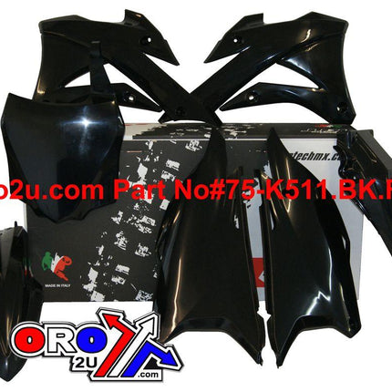 Plastic KIT/5 14-21 KX85/100 Black, Rtech R-KITKX0-NR0-518