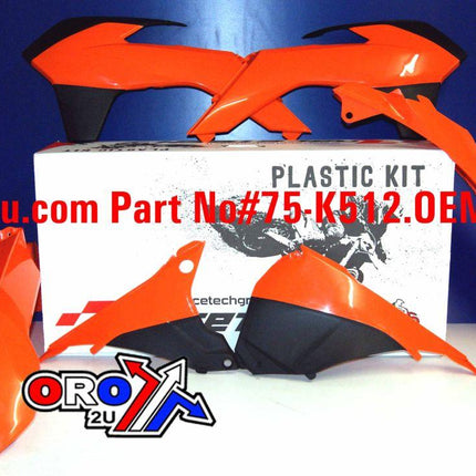 Plastic Kit KTM Exc 14-16, Rtech OEM R-KITKTM-OEM-415, Vented Front Fender, OEM 2014