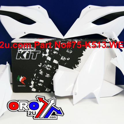 Plastic KIT/4 13-14 Husaberg, Rtech R-KITHBG-BN0-400, White