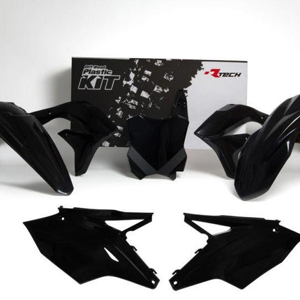Plastic KIT/5 16-18 KX450F, Black Rtech R-KITKXF-NR0-517