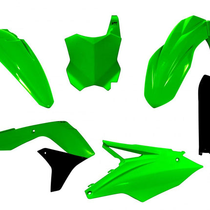 Plastic KIT/6 16-18 KX450F N/green, Rtech R-KITKXF-VF0-517