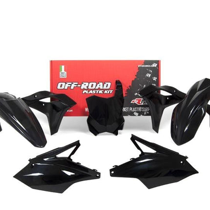 Plastic KIT/5 17-19 KX250F, Black Rtech R-KITKXF-NR0-519