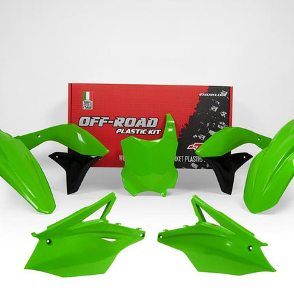 Plastic KIT/5 17-19 KX250F, Green Rtech R-KITKXF-VE0-519
