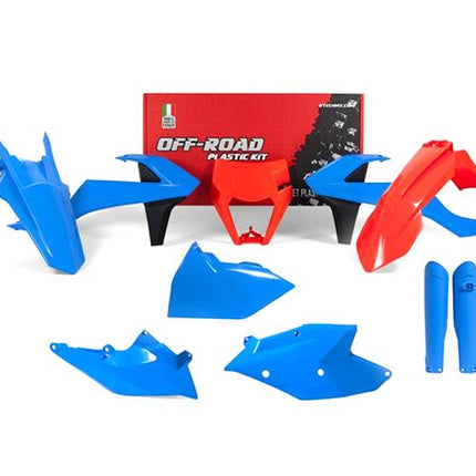 Plastic KIT/7 17-19 Exc/exc-f, Light Blue Enduro Kit Ltd Ed. Tld 2017, Rtech R-KITKTM-CL0-528