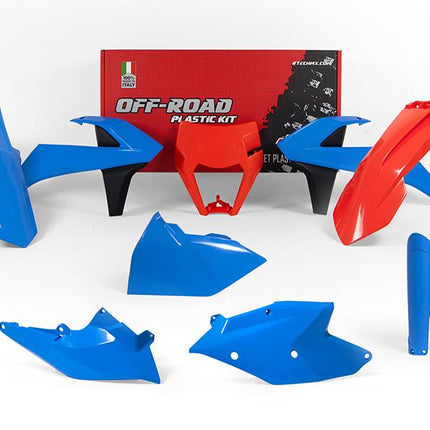 Plastic KIT/7 17-19 Exc/exc-f, Light Blue Enduro Kit Ltd Ed. Tld 2017, Rtech R-KITKTM-CL0-528