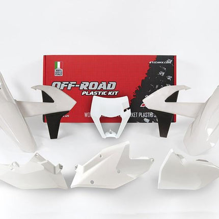 Plastic KIT/6 17-19 Exc/exc-f, White Enduro Kit, R-KITKTM-BN0-517