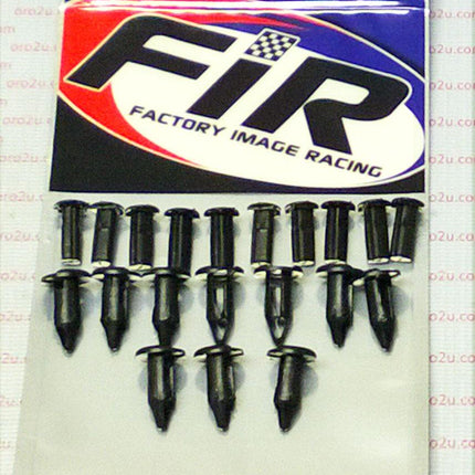 PACK-10 Plastic Center Push Fender Clips Rivets, 8mm x 23mm x 15mm